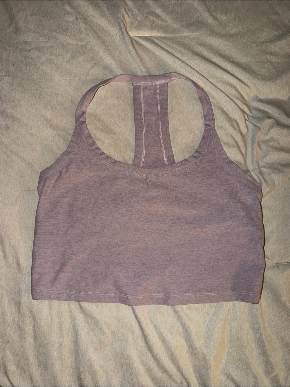 Beyond Yoga Dusty Pink Racerback Crop Tank